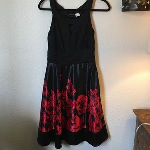 Black and red dress